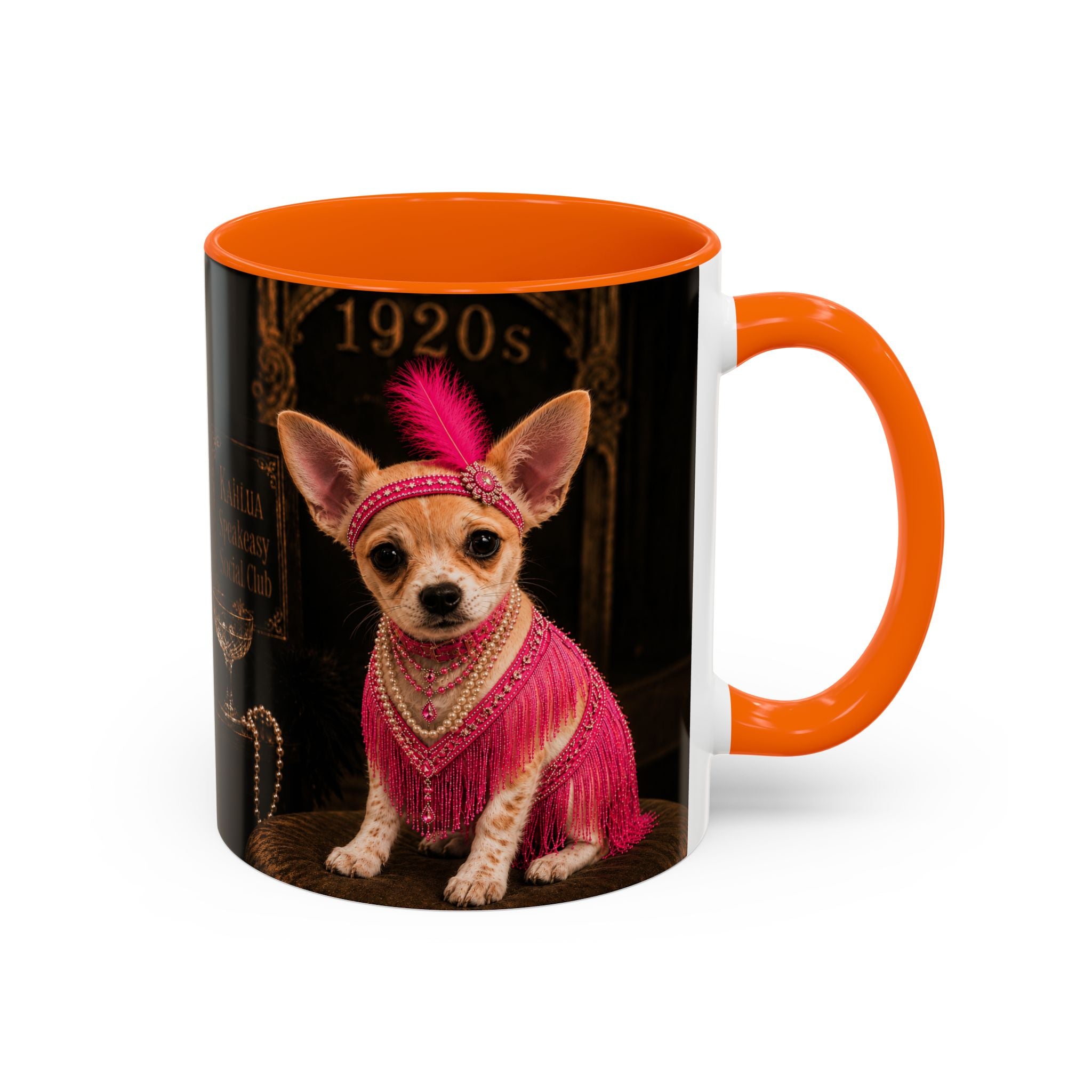Chihuahua Flapper Accent Coffee Mug — Mob Dogs Collection (11/15oz)