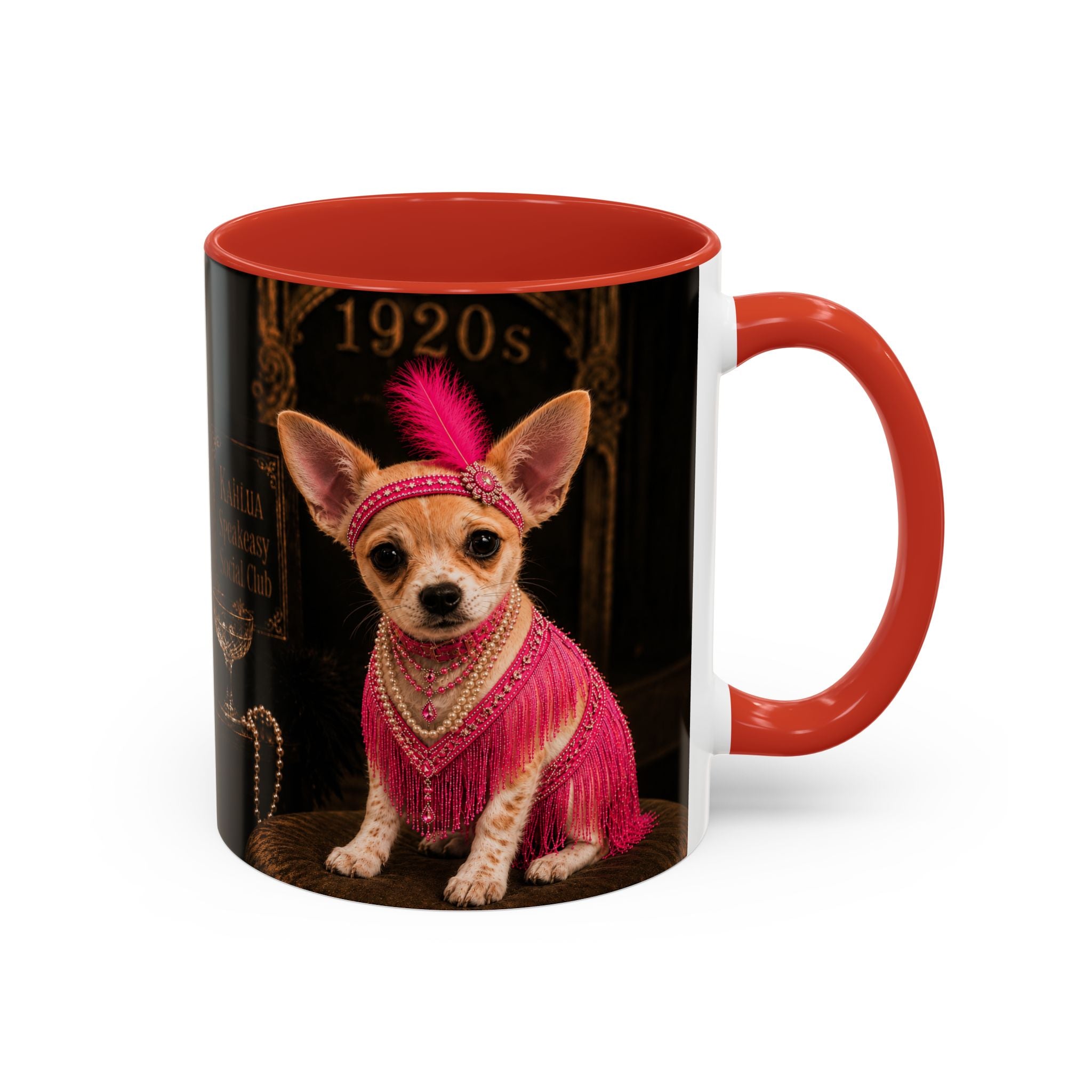 Chihuahua Flapper Accent Coffee Mug — Mob Dogs Collection (11/15oz)