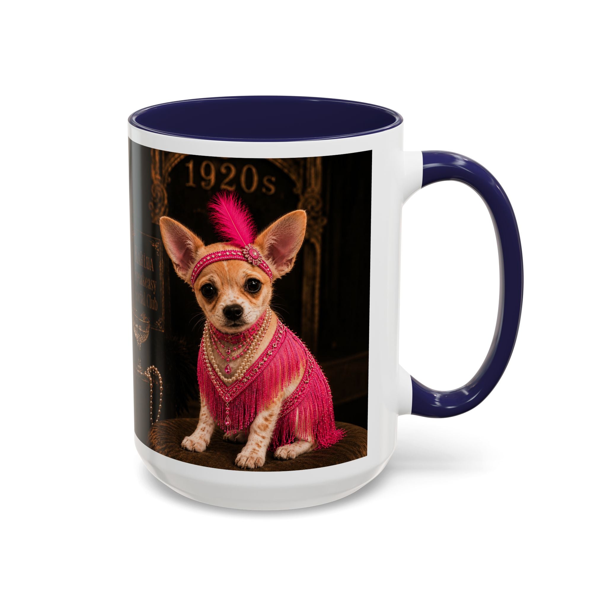 Chihuahua Flapper Accent Coffee Mug — Mob Dogs Collection (11/15oz)