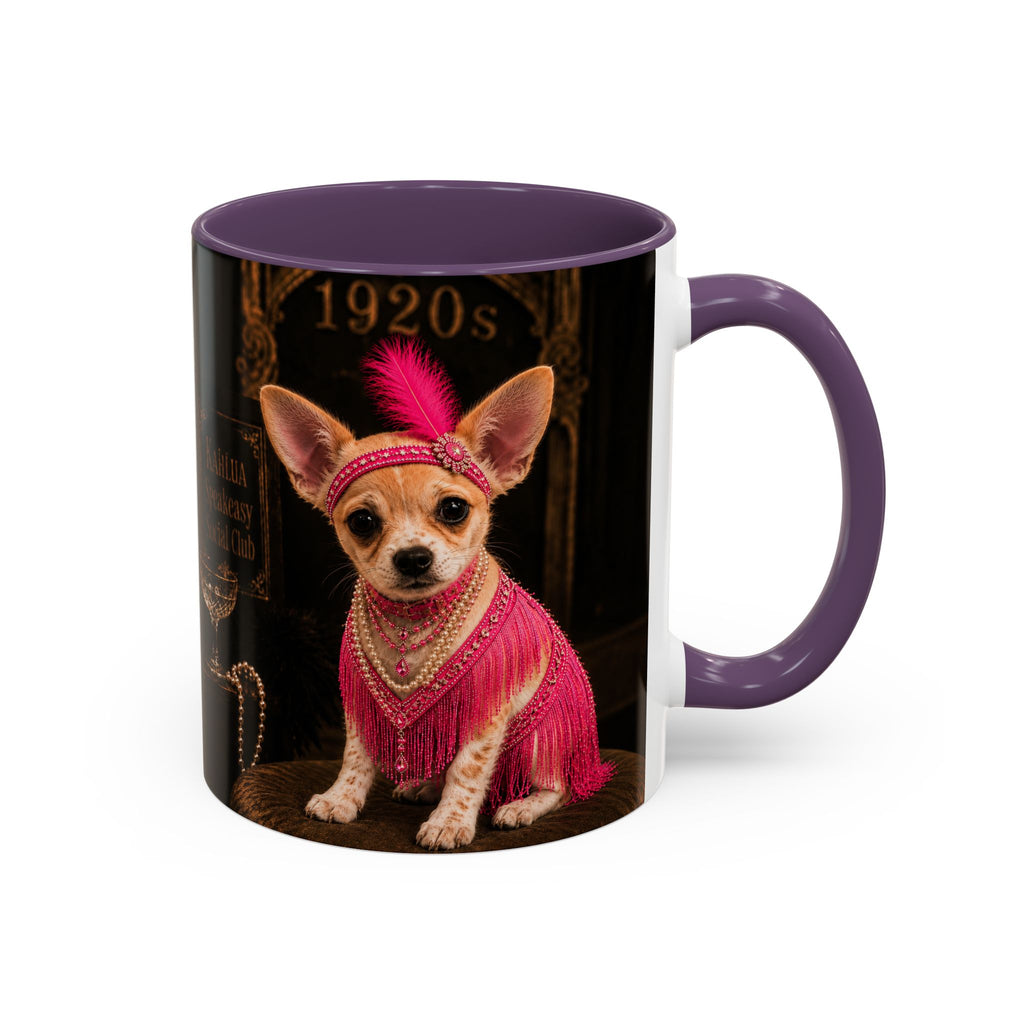 Chihuahua Flapper Accent Coffee Mug — Mob Dogs Collection (11/15oz)