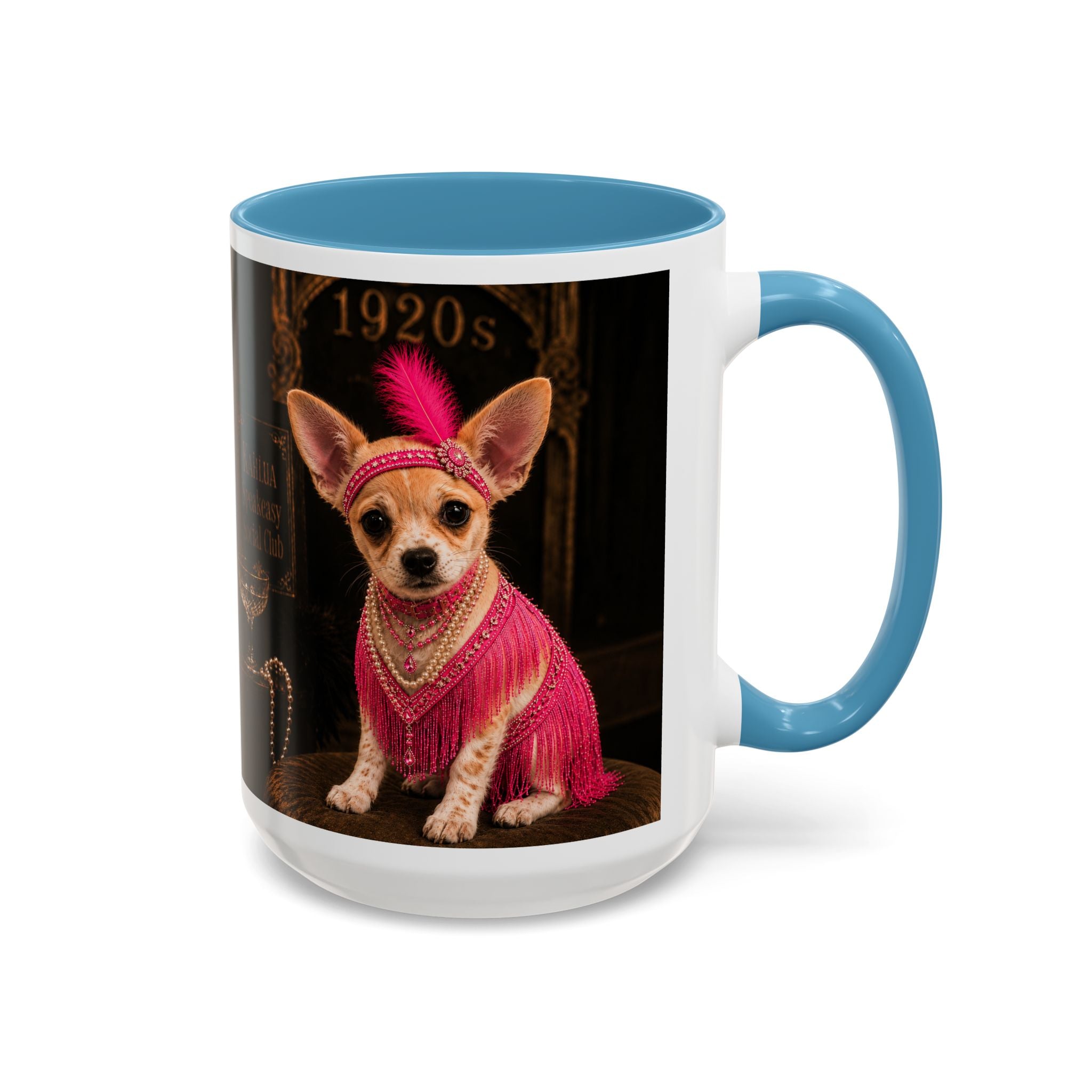 Chihuahua Flapper Accent Coffee Mug — Mob Dogs Collection (11/15oz)