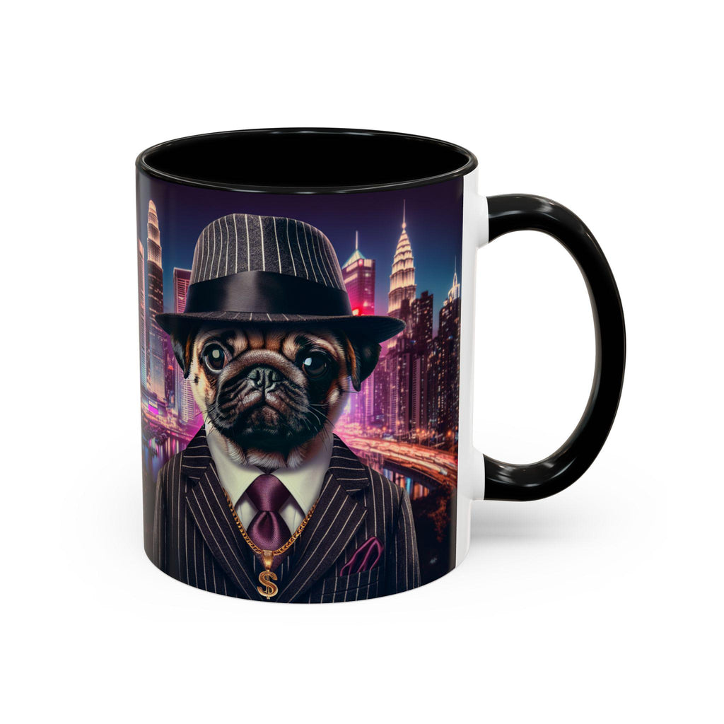 Gangster Pug Coffee Mug – Funny Dog Lover Coffee Cup