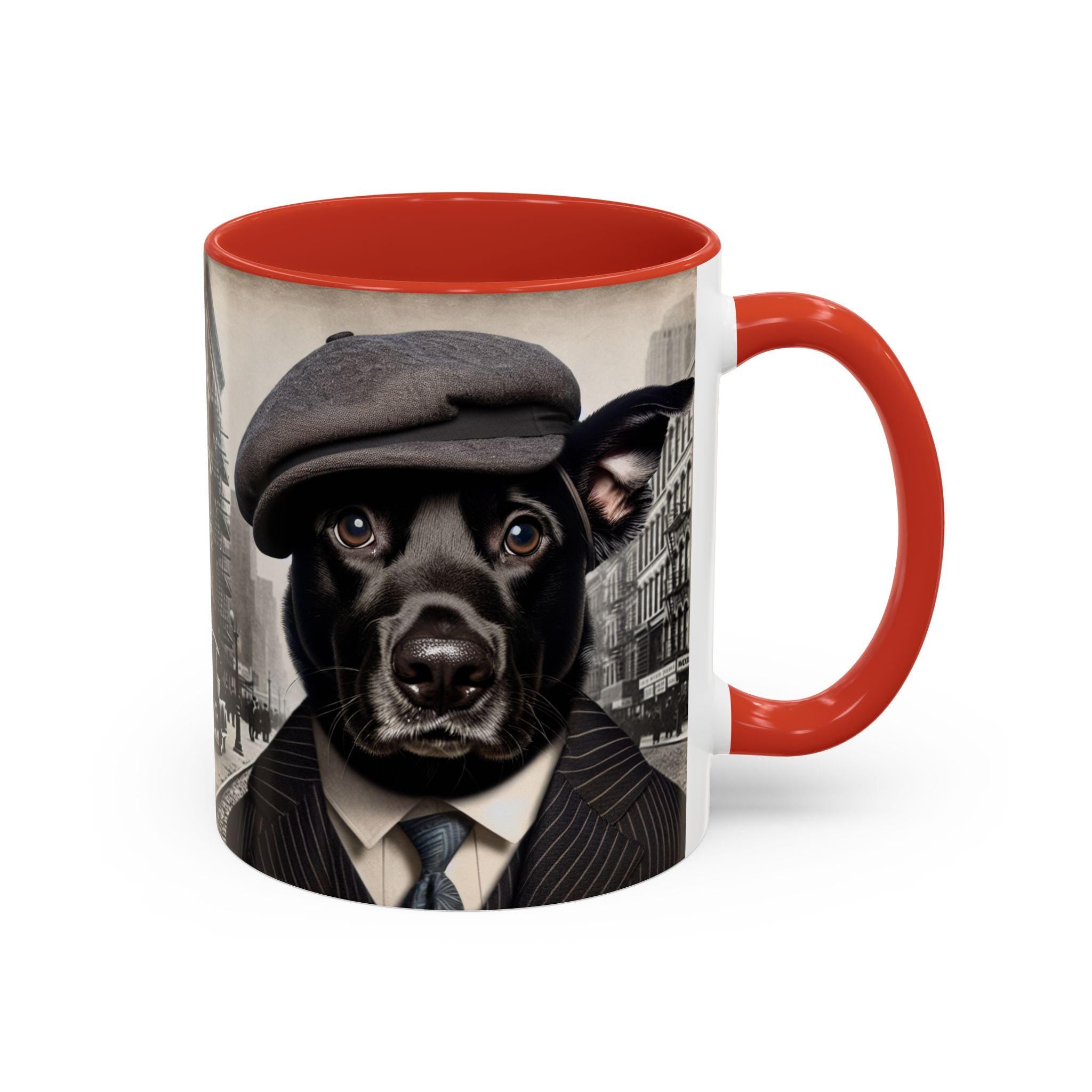 Rescue Dog Gangster Portrait Coffee Mug