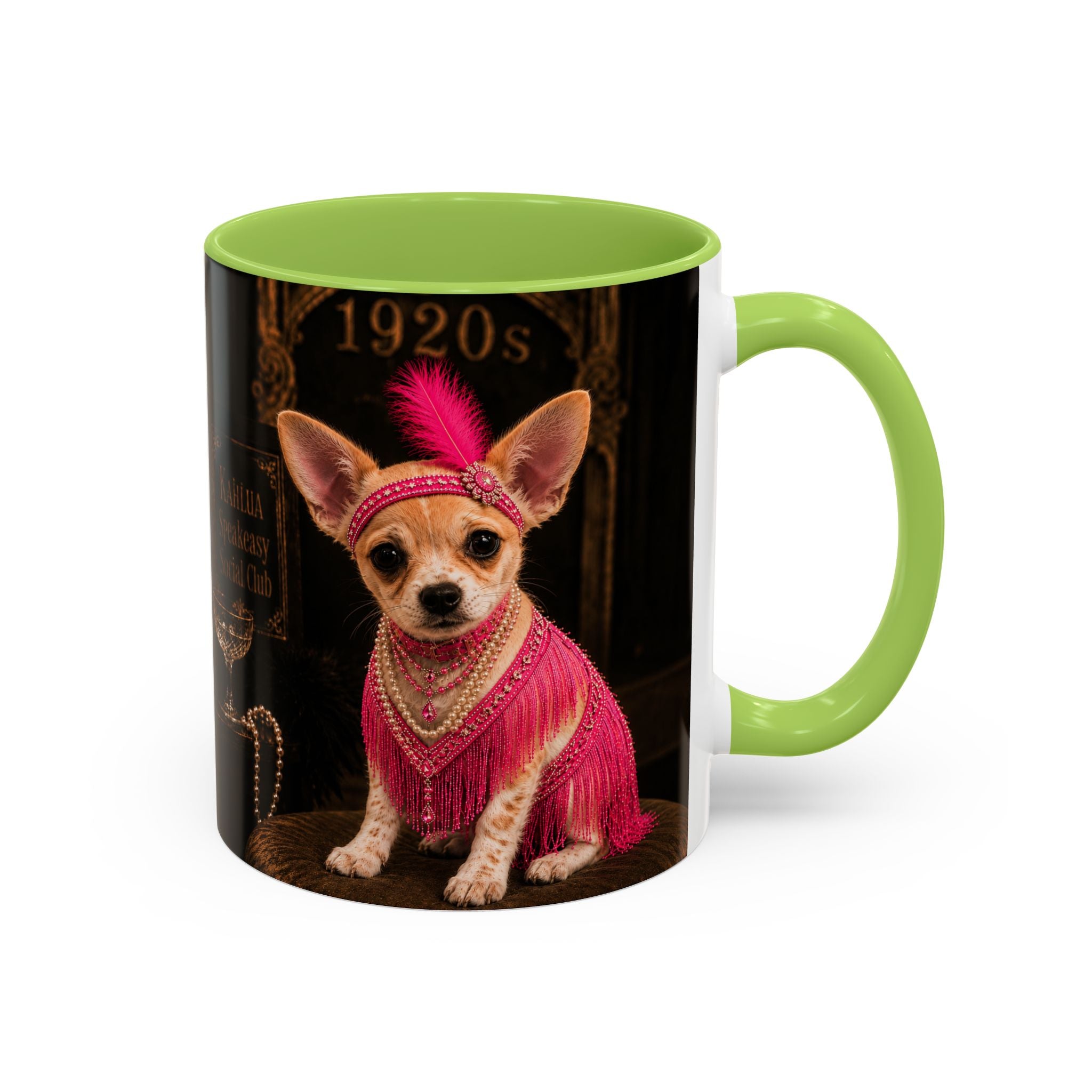 Chihuahua Flapper Accent Coffee Mug — Mob Dogs Collection (11/15oz)