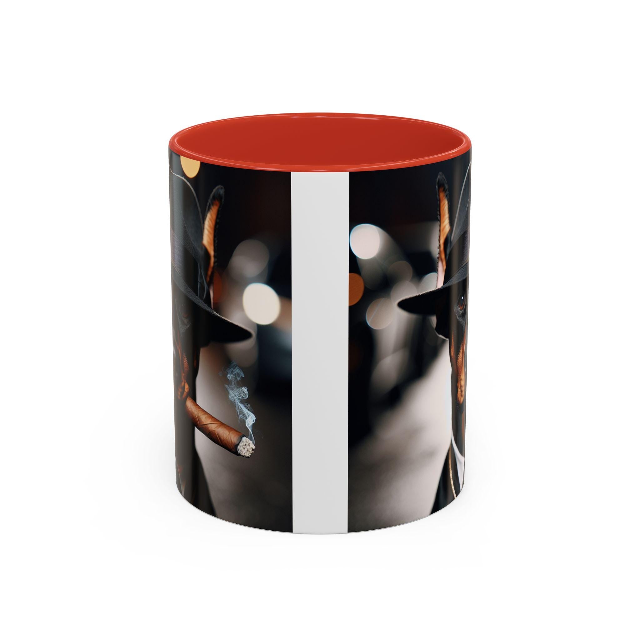 Doberman Gangster Coffee Mug, Dog Lover Gift
