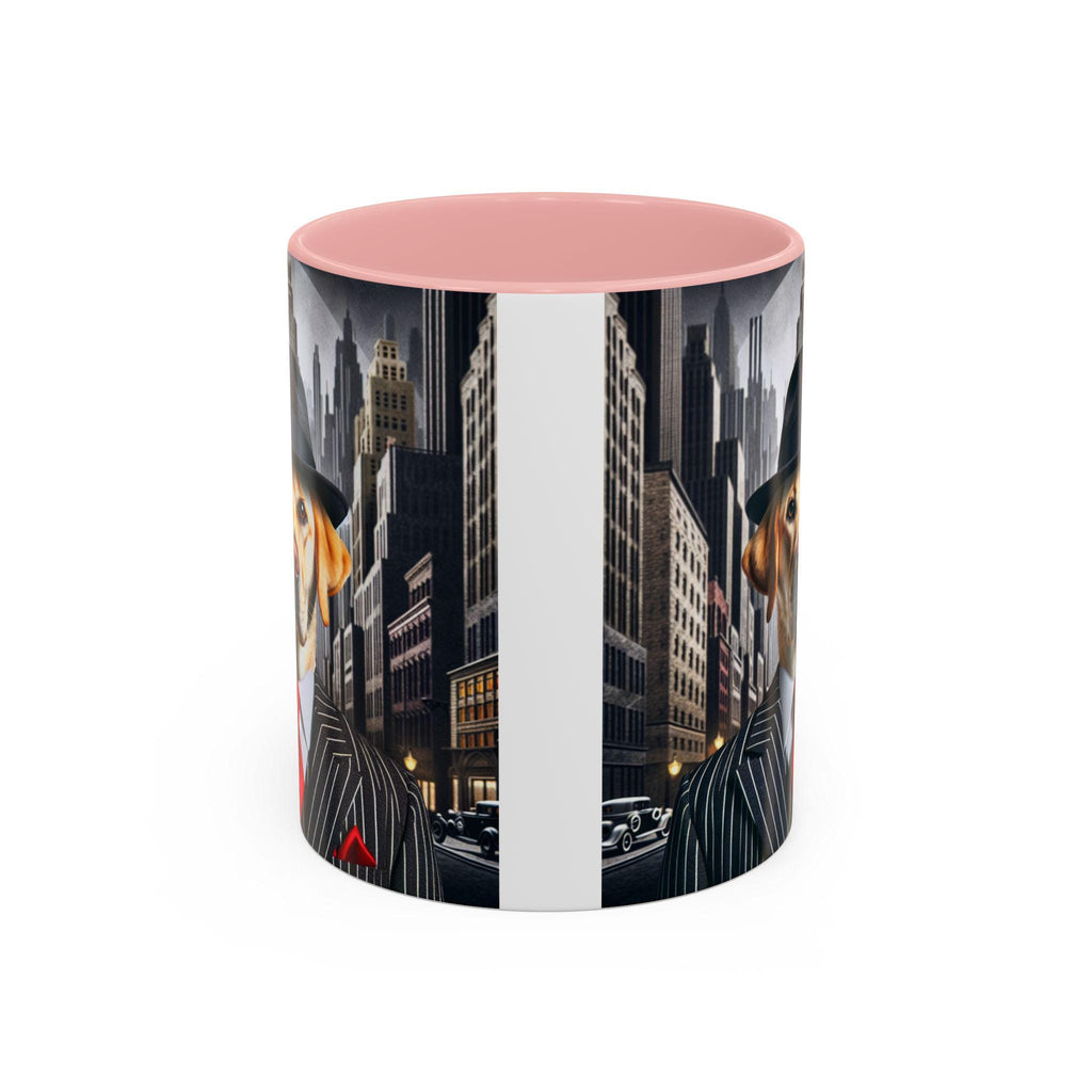 Labrador Gangster Mug – 1920s Noir Dog in Pinstripe Suit | Speakeasy Gift for Dog Lovers