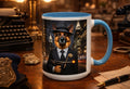 German Shepherd Gangster Accent Mug – 1920s Mob Dog Coffee Cup – Funny Dog Lover Gift