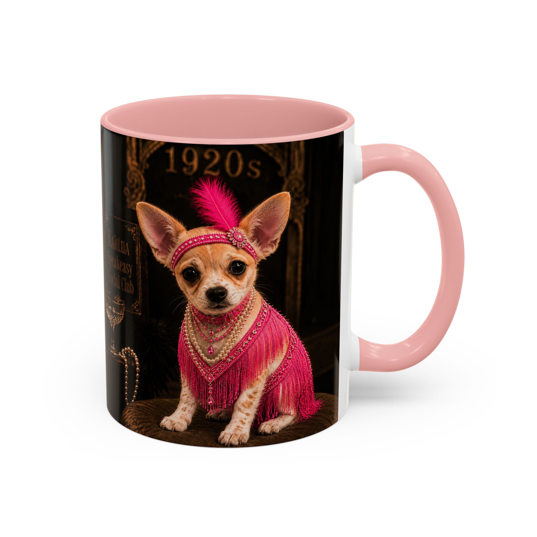 Chihuahua Flapper Accent Coffee Mug — Mob Dogs Collection (11/15oz)