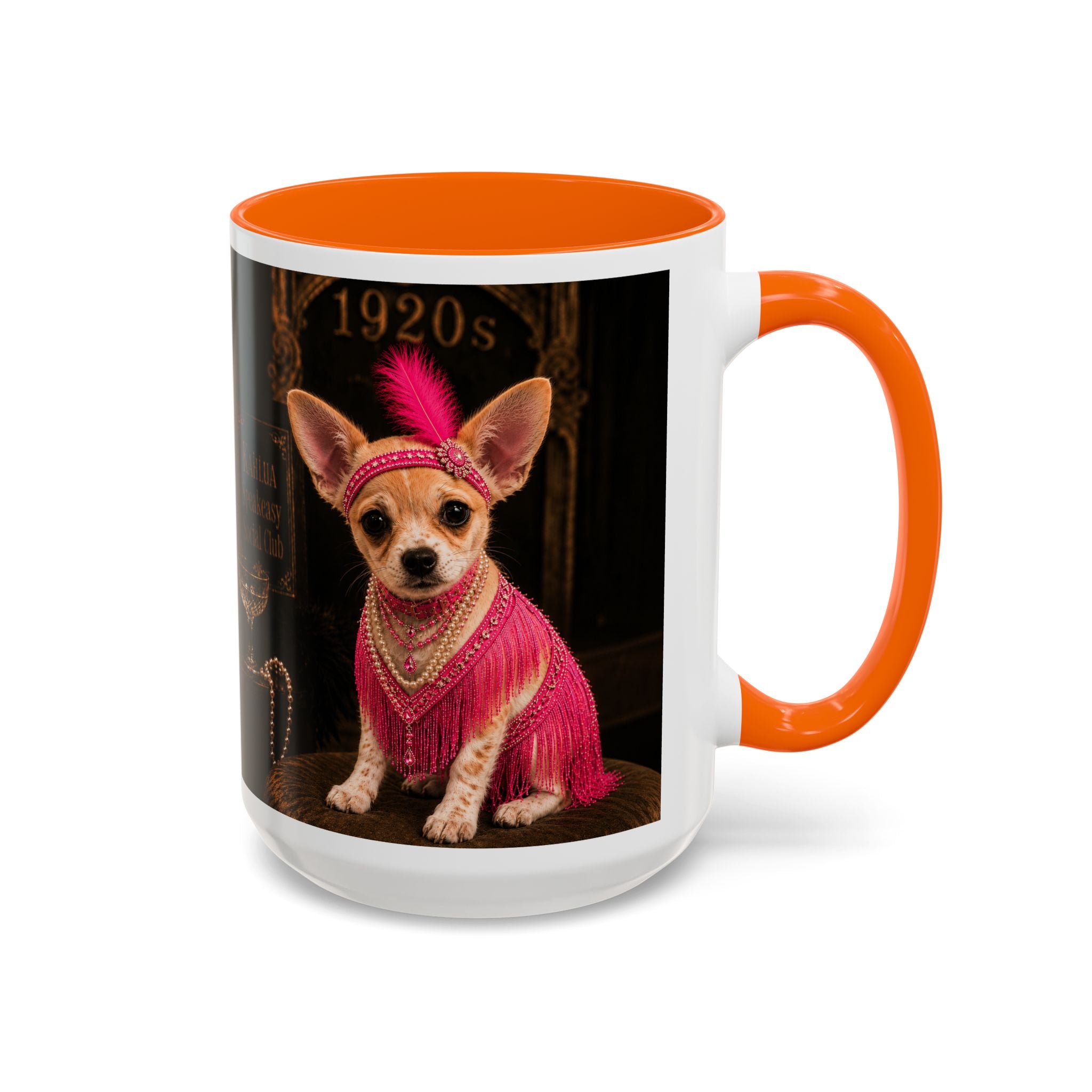 Chihuahua Flapper Accent Coffee Mug — Mob Dogs Collection (11/15oz)