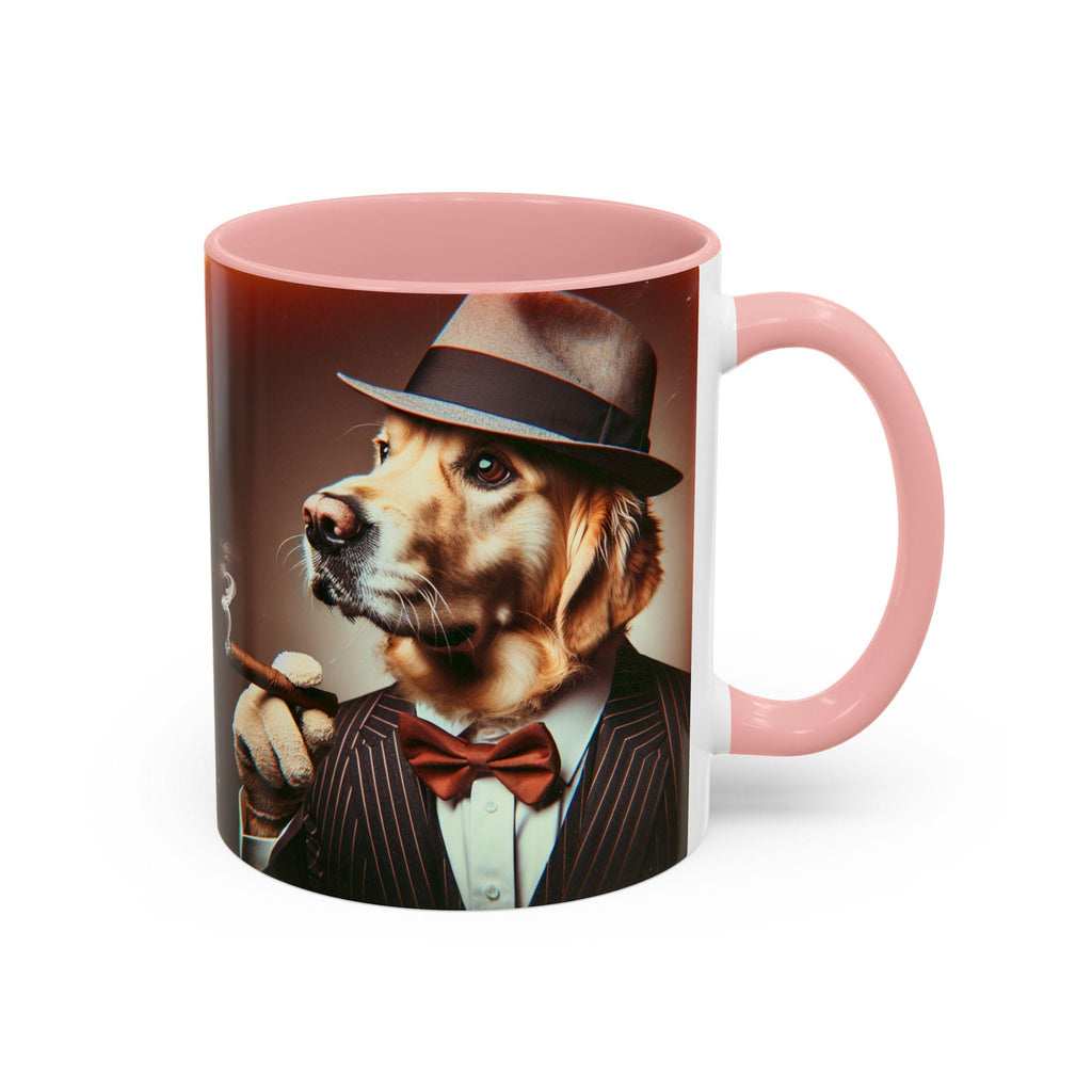 Golden Retriever Mobster Coffee Mug, Pet Lover Gift