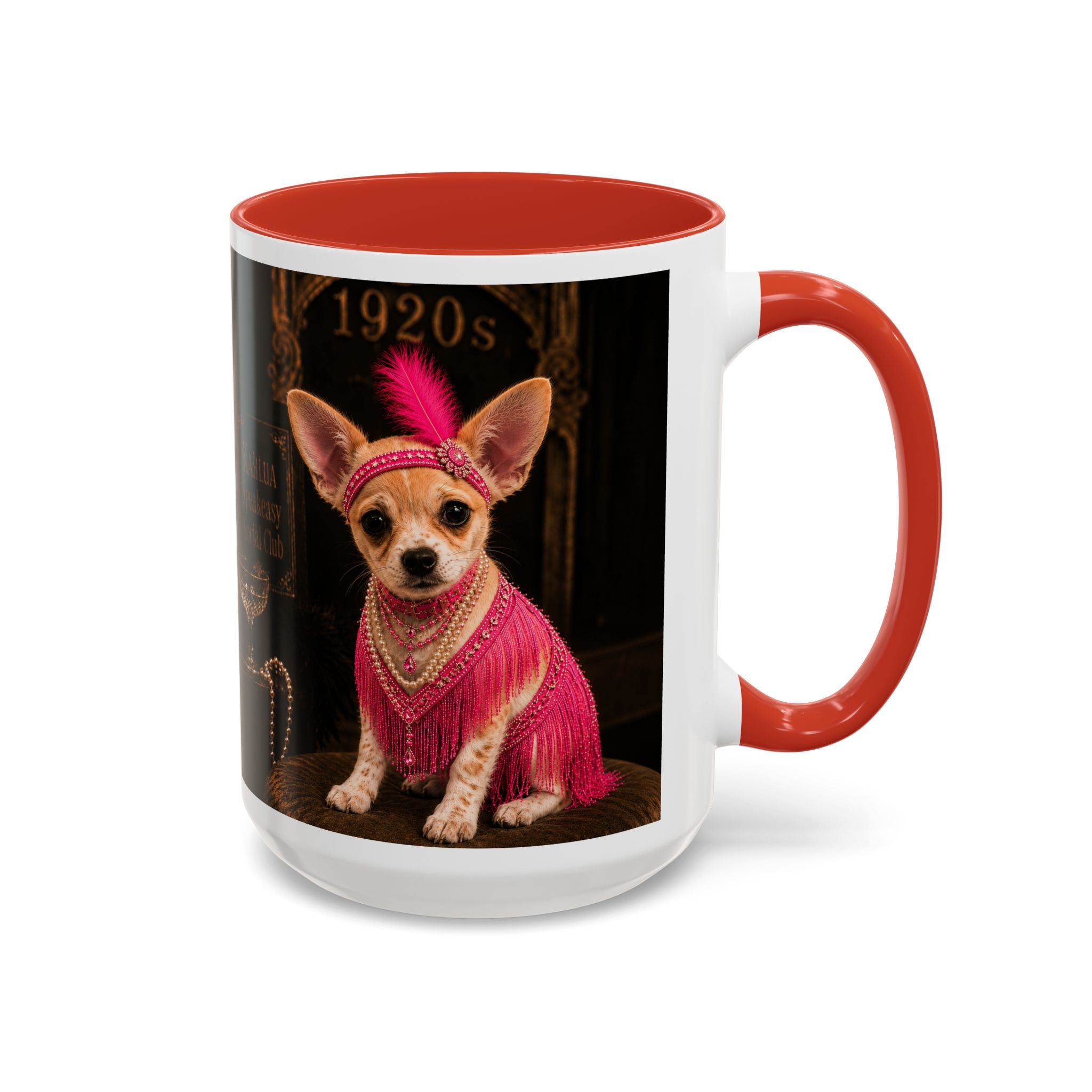 Chihuahua Flapper Accent Coffee Mug — Mob Dogs Collection (11/15oz)