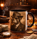 Gangster Dog accent Coffee Mug, Vintage Speakeasy Art, Funny Dog Lover Gift