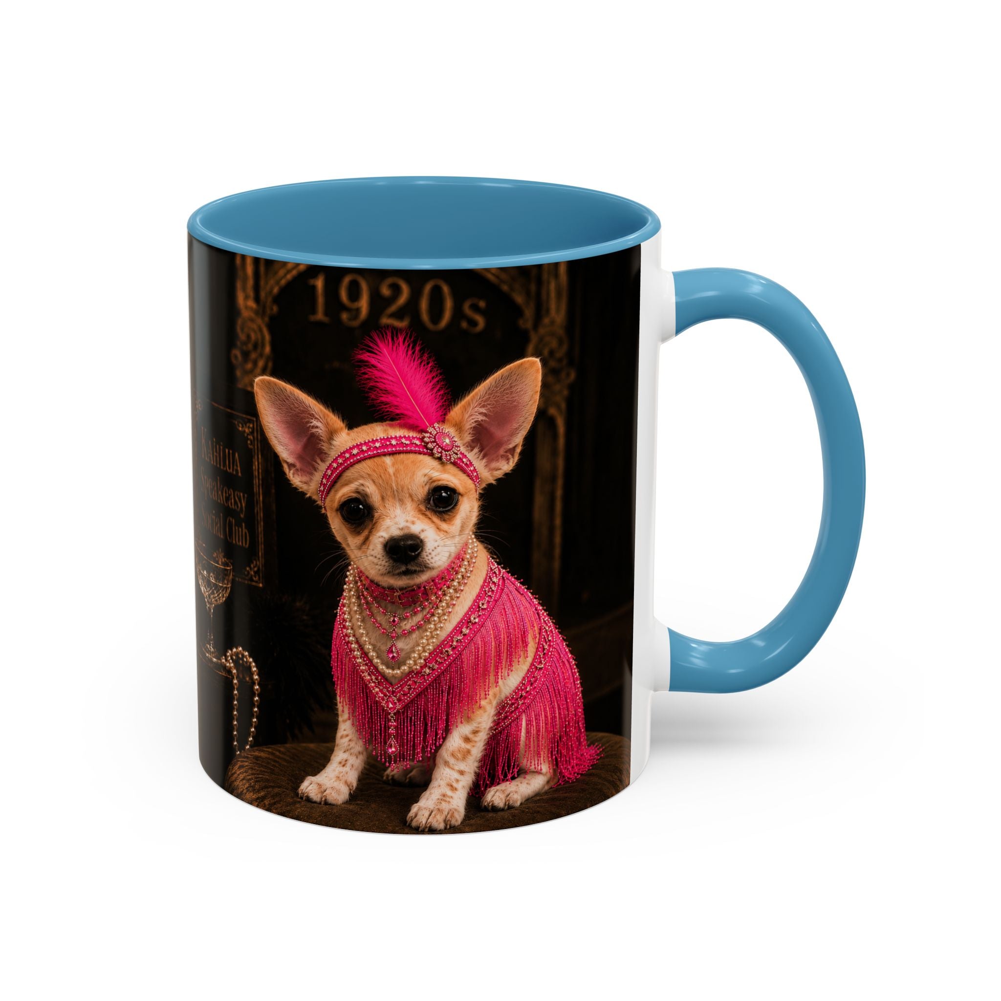 Chihuahua Flapper Accent Coffee Mug — Mob Dogs Collection (11/15oz)