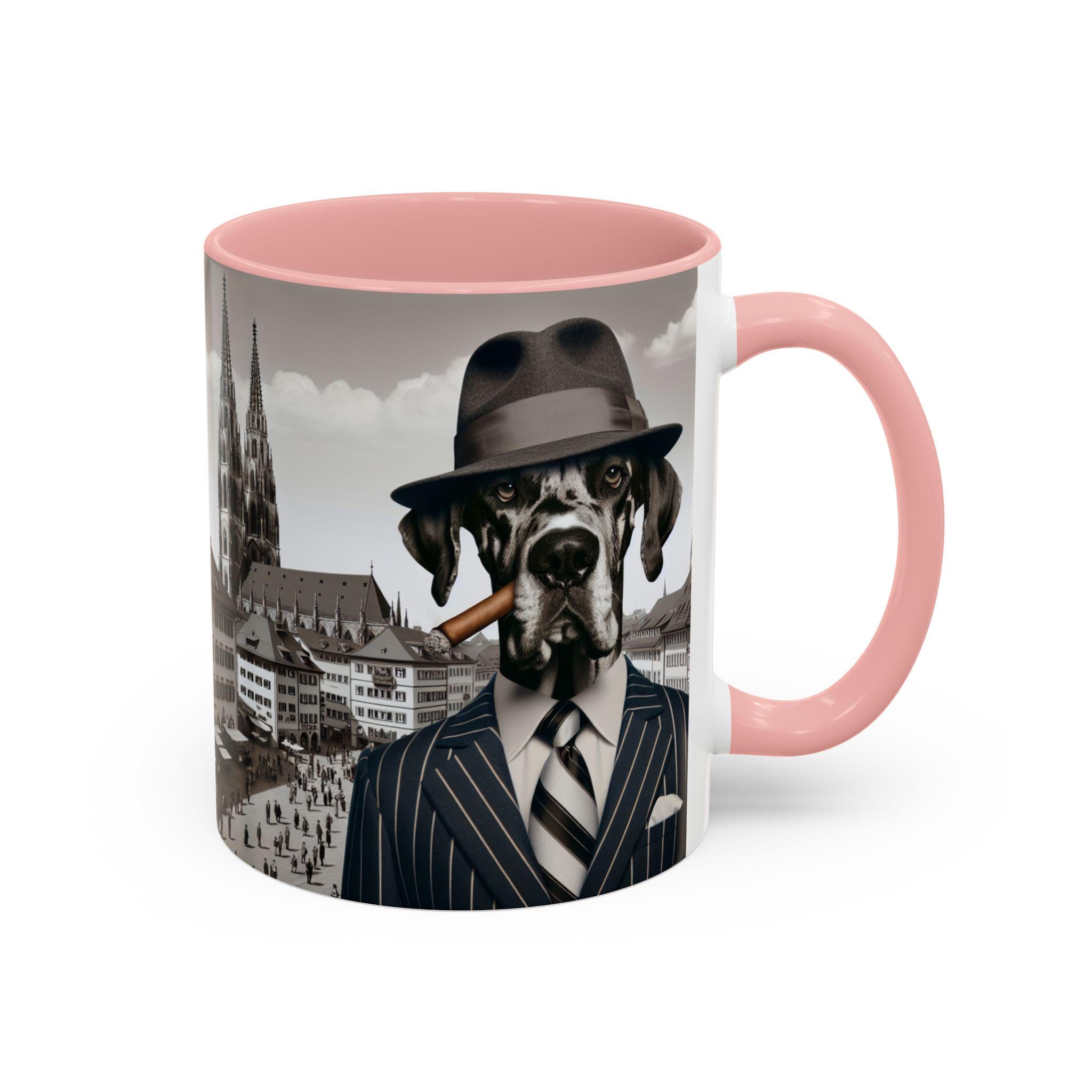 Gangster Dane Coffee Mug, Novelty Dog Lover Gift