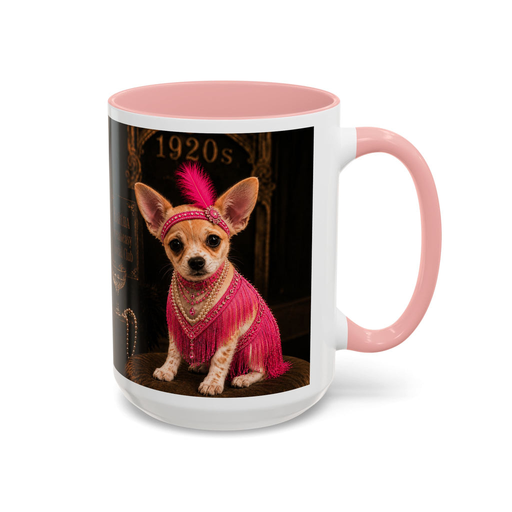 Chihuahua Flapper Accent Coffee Mug — Mob Dogs Collection (11/15oz)