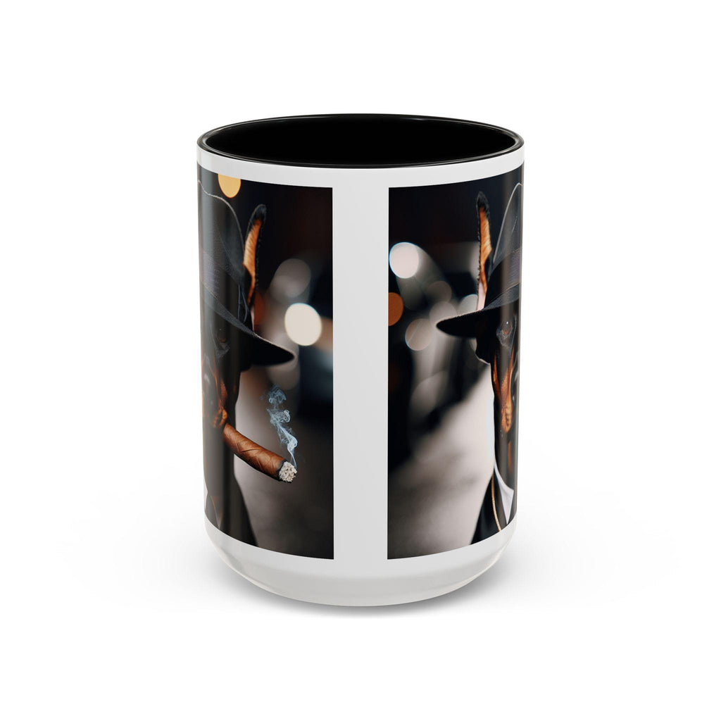 Doberman Gangster Coffee Mug, Dog Lover Gift
