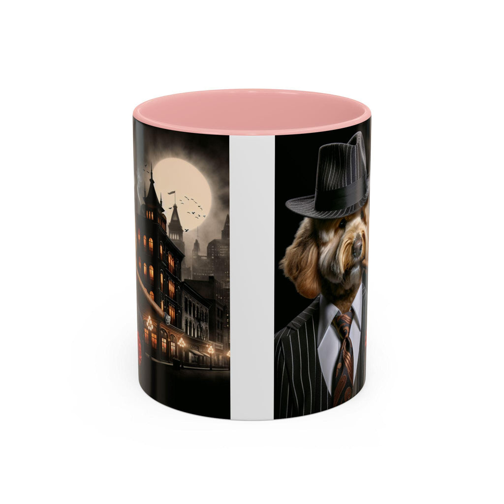 Goldendoodle Gangster Mug – 1920s Speakeasy Dog with Cigar | Vintage Noir Gift for Dog Lovers
