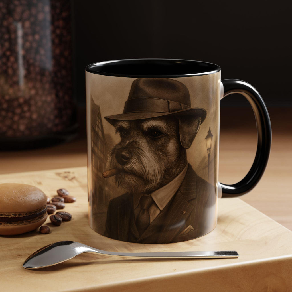 Gangster Dog accent Coffee Mug, Vintage Speakeasy Art, Funny Dog Lover Gift