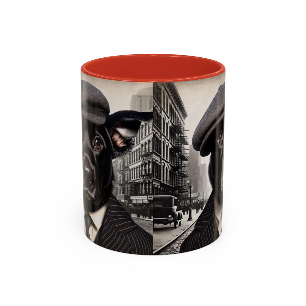 Rescue Dog Gangster Portrait Coffee Mug