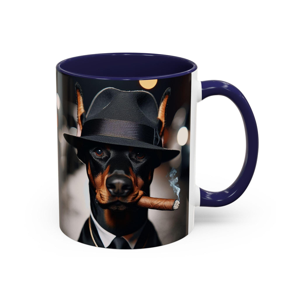 Doberman Gangster Coffee Mug, Dog Lover Gift