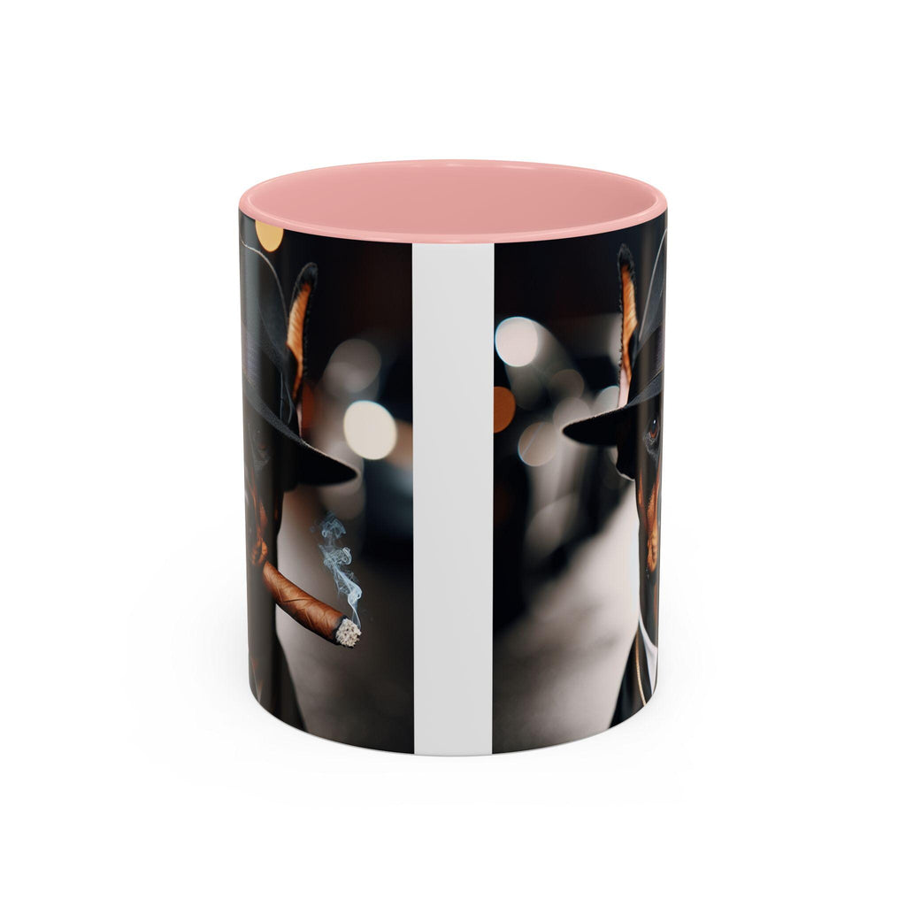 Doberman Gangster Coffee Mug, Dog Lover Gift