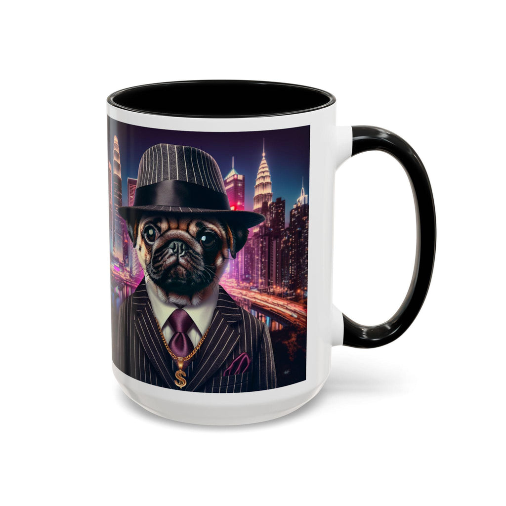 Gangster Pug Coffee Mug – Funny Dog Lover Coffee Cup