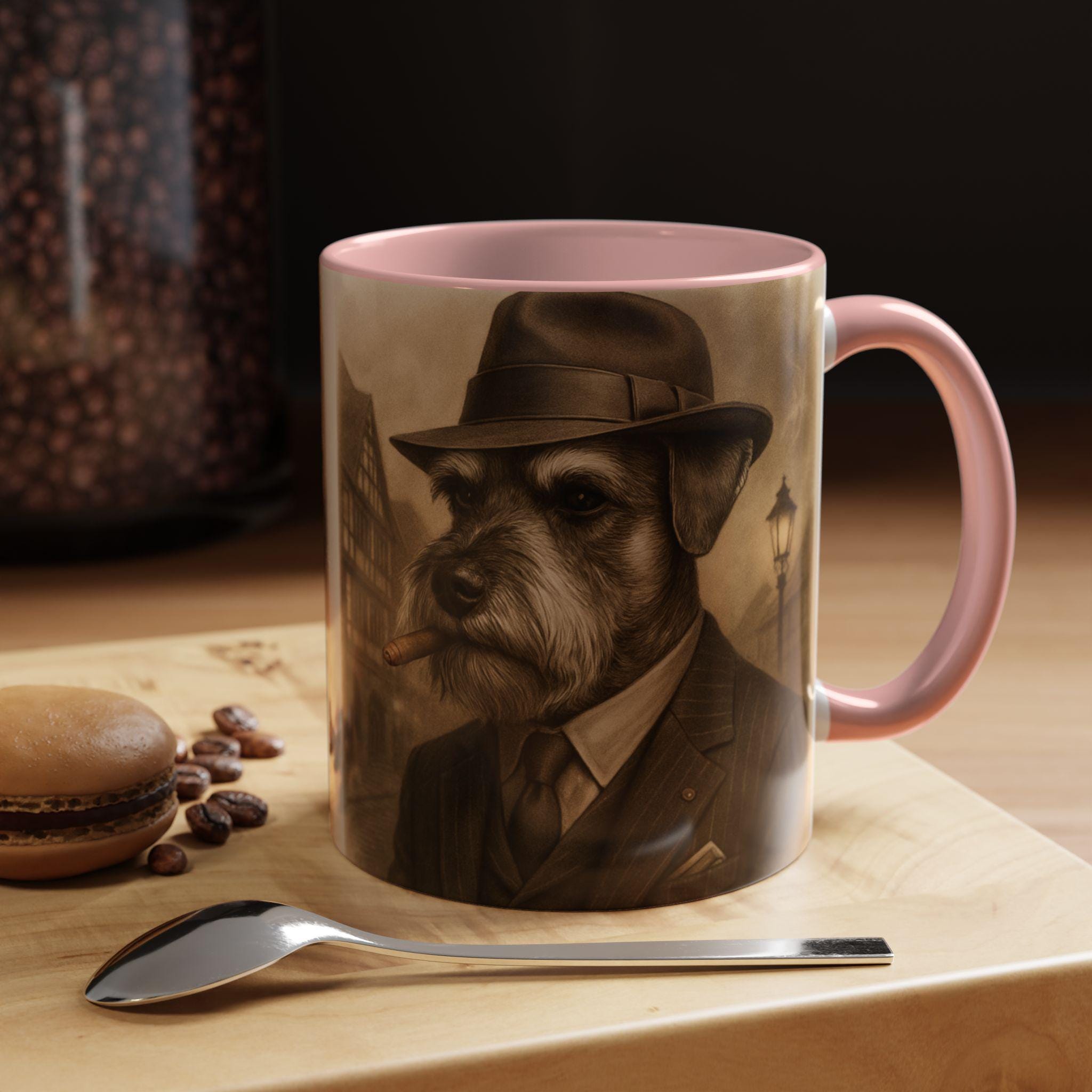 Gangster Dog accent Coffee Mug, Vintage Speakeasy Art, Funny Dog Lover Gift