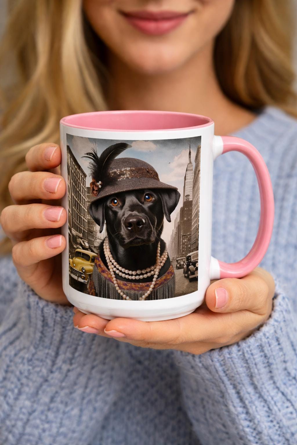Black Lab Coffee Mug, Gift for dog lover
